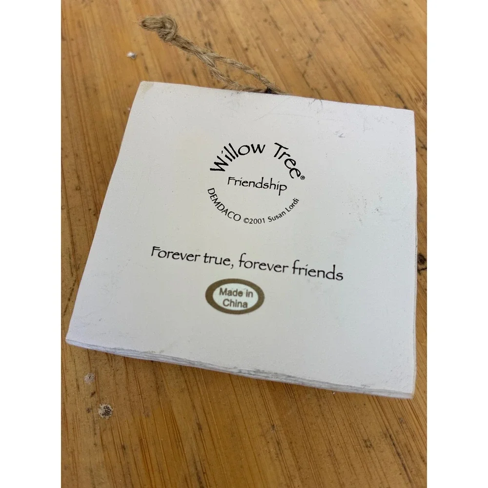 Willow Tree Friendship Plaque Susan Lordi Demdaco & Proverbs 27:9 Metal Sign Set